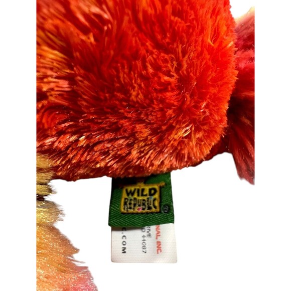 Wild Republic Parrot Bird Plush Gem Heart On Chest Colorful Toy 8 1/4” Tall - Picture 8 of 14